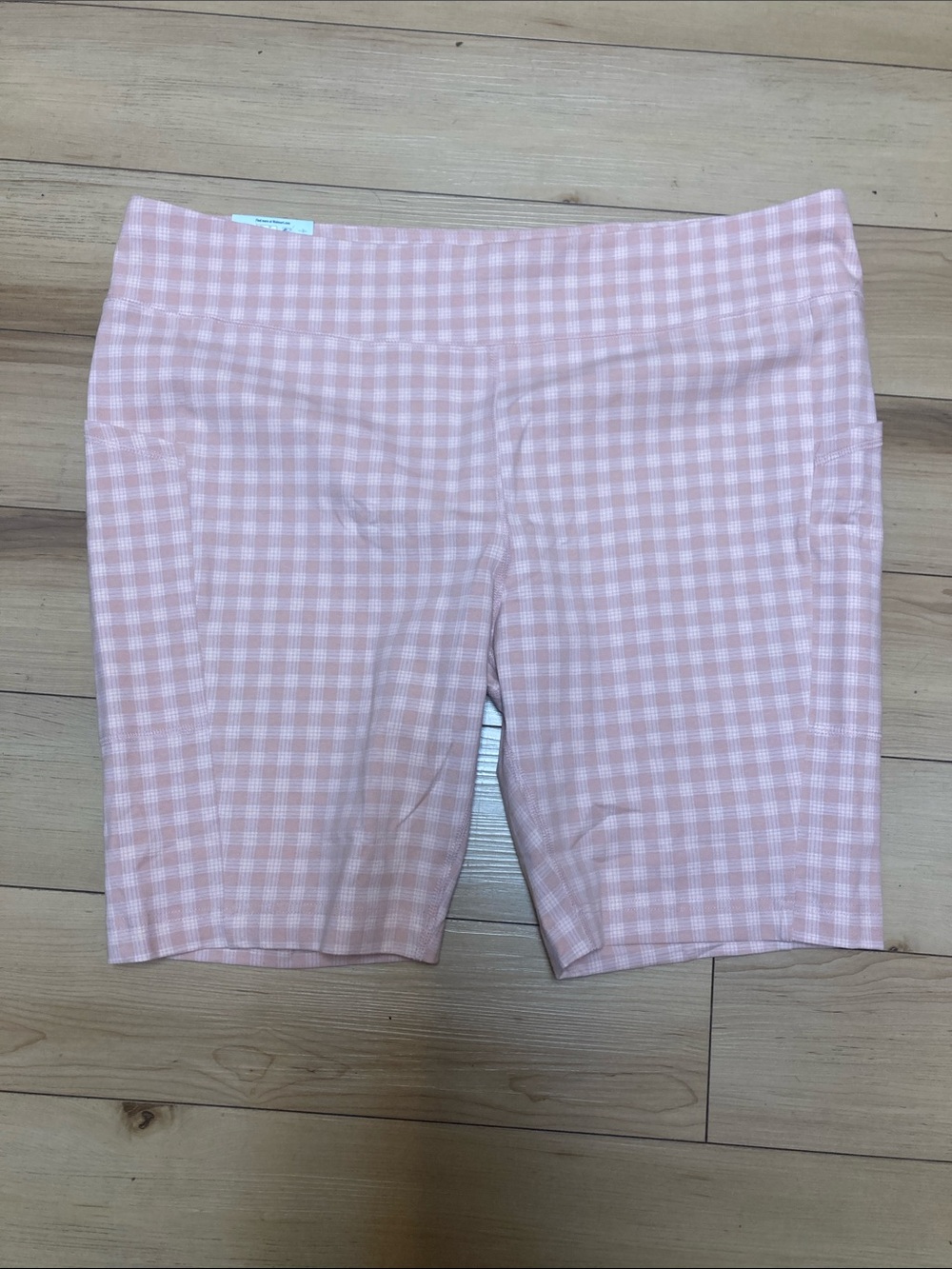 Terra & Sky Pink Gingham Bike Shorts